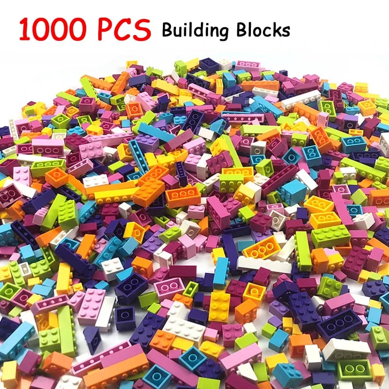 Gorące 1000 elementów klocki budowlane miasto DIY kreatywne klocki hurtowe figurki edukacyjne zabawki dla dzieci kompatybilne wszystkie marki